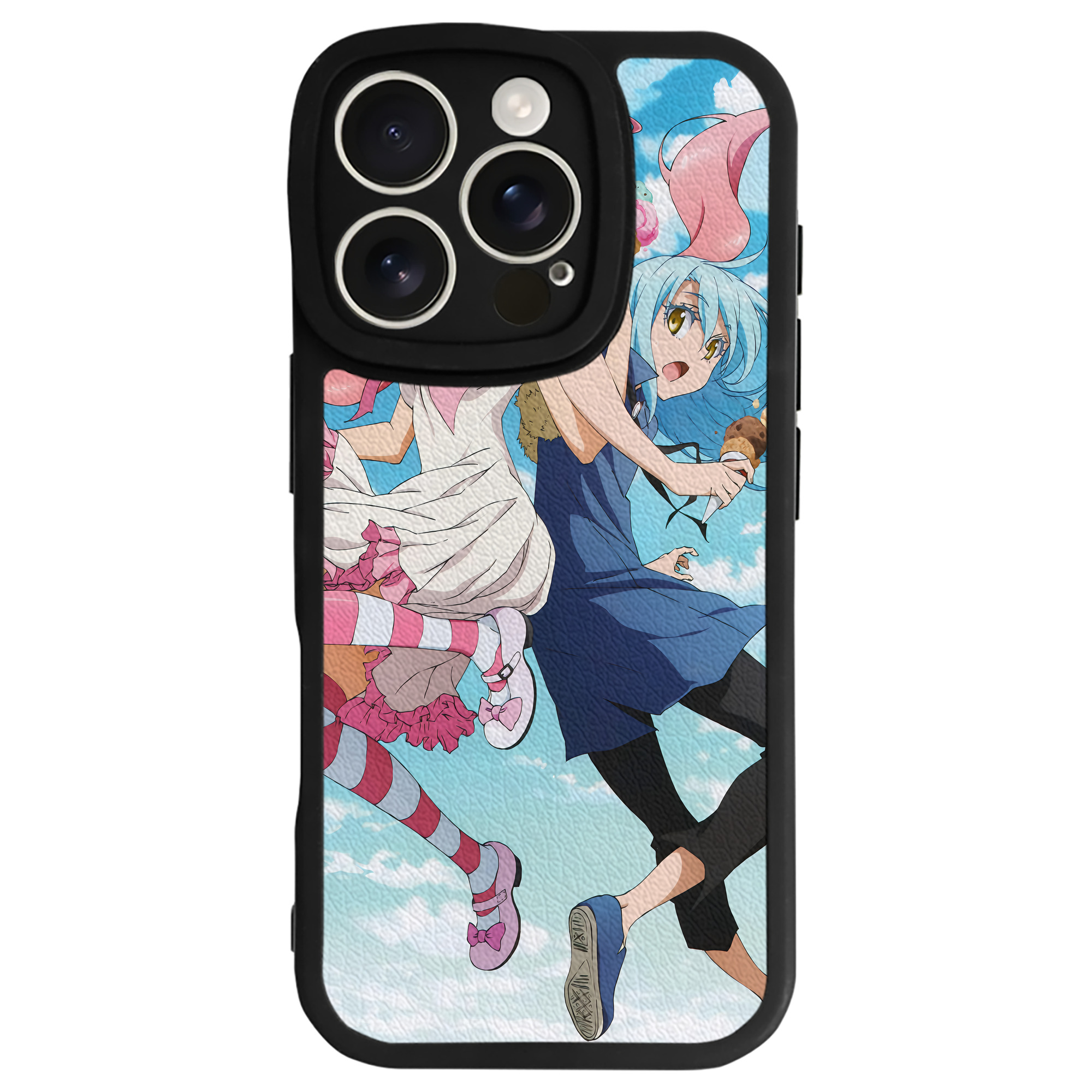 （画像用） 転スラ Regarding Reincarnated to Slime 【iPhone 16シリーズ対応】シリコンスマホケース（レザー調） 材質：シリコン